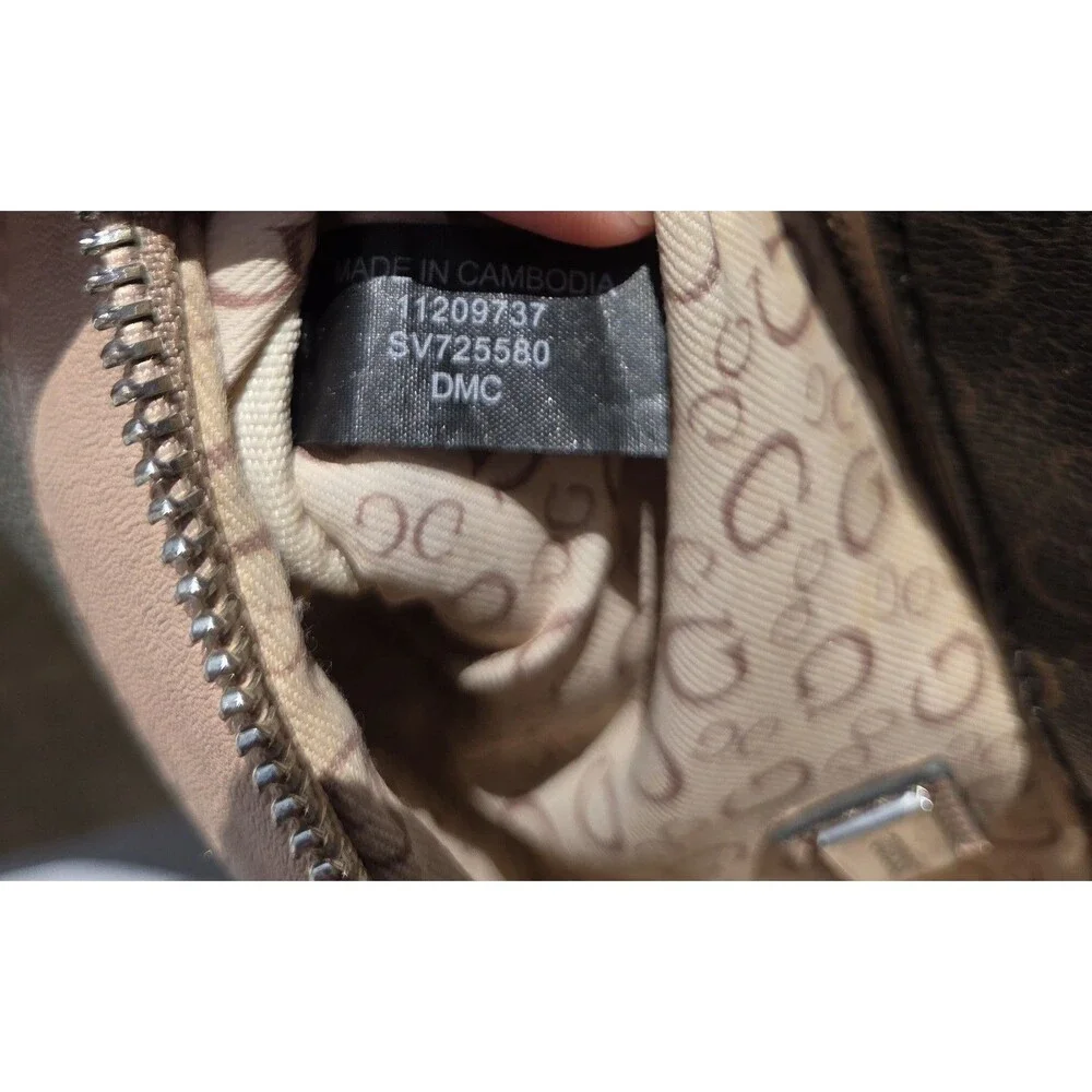 Guess Logo Print Belt Bag / Fanny Pack – Brown & Tan